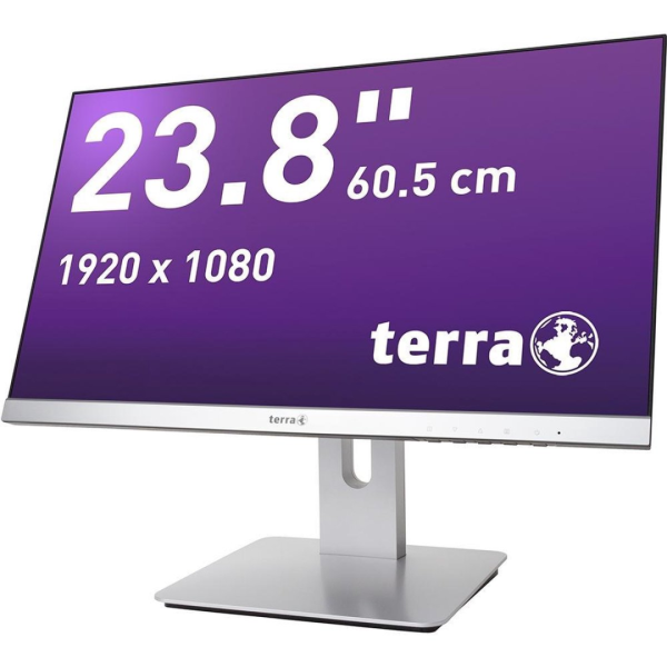 Terra 2462W 23,8" Pivot monitor zilver DVI, HDMI, DisplayPort Full-HD 1920 x 1080 - Afbeelding 10