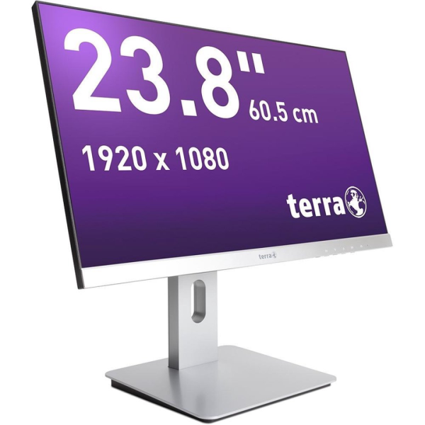 Terra 2462W 23,8" Pivot monitor zilver DVI, HDMI, DisplayPort Full-HD 1920 x 1080 - Afbeelding 11