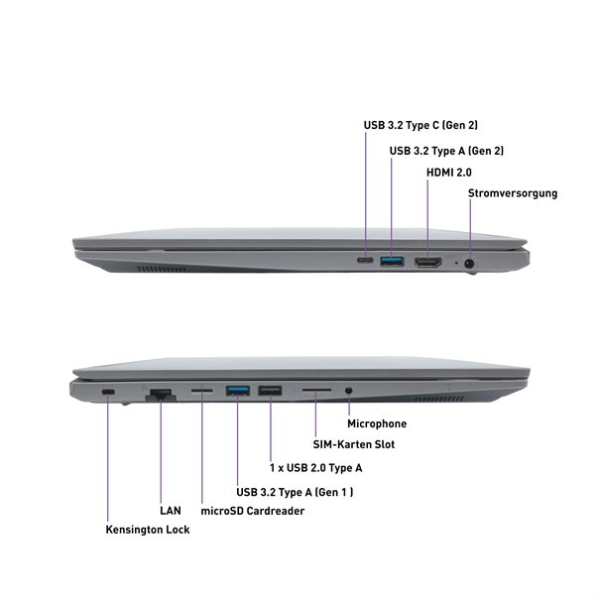 Terra Mobile BTO 1717 17.3" FullHD laptop - Intel Core i5-1235U - 64GB - 2.0TB M.2 SSD - Windows 11 Pro - Afbeelding 6