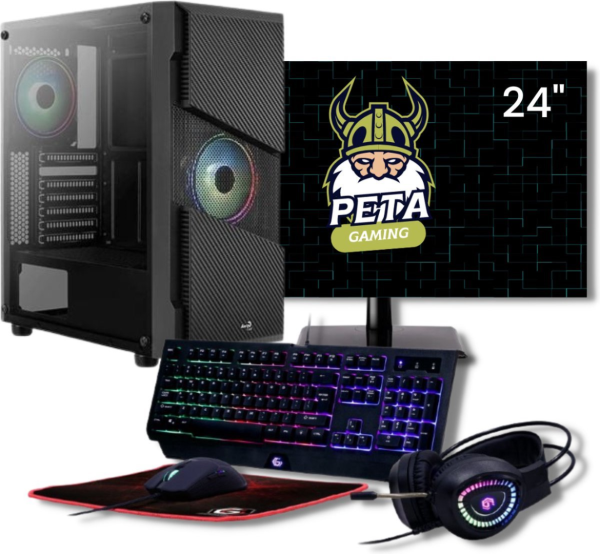 peta Gaming Set- Ryzen 7 5700G - 16GB DDR4 - 1.0TB SSD - Nvidia RTX5060Ti 8GB (GamePC + 24" FullHD monitor + toetsenbord + muis) - Afbeelding 7