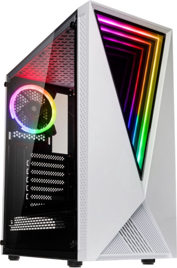 peta GamePC VOID wit RGB - AMD Ryzen 7 5700G - 32GB - 2.0TB SSD - Nvidia RTX3060 8GB DDR6 HDMI + DP - WiFi - Windows 11 Pro