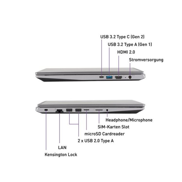 Terra Mobile 1500P 15.6" FullHD laptop - AMD Ryzen 5 5625U - 64GB - 2.0TB M.2 SSD - Windows 11 Pro - Afbeelding 10