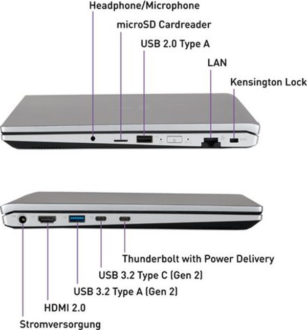 Terra Mobile 1551R 15.6" FullHD laptop - Intel Core i5-1334U - 16GB - 512GB M.2 SSD - Windows 11 Pro - Afbeelding 2