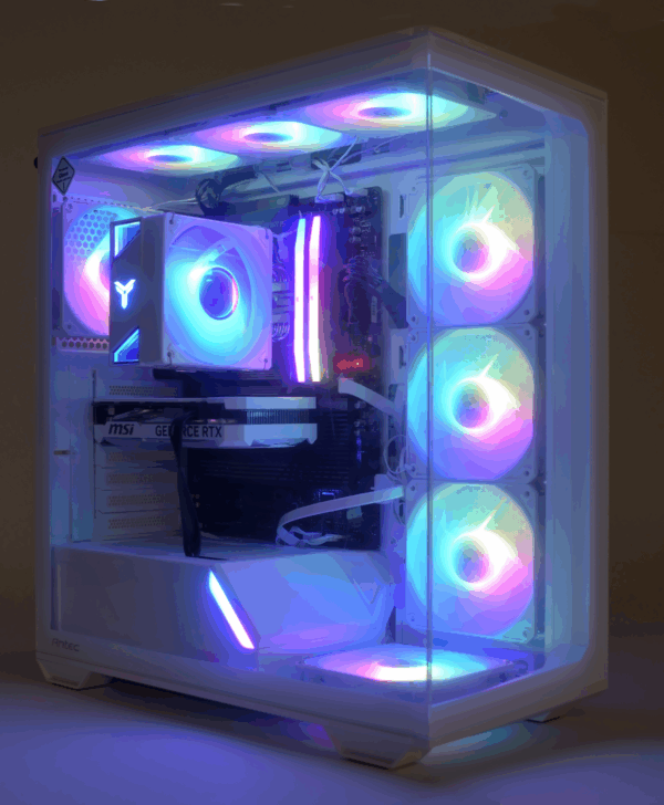 AMD Ryzen 7 7800X3D Game PC/ Streaming computer - Nvidia GeForce RTX 4060 8GB – 32GB RAM – 4.0TB M.2 SSD – Win11 Pro - Gamer C3 ARGB